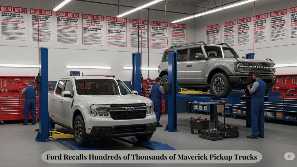 ford recalls hundreds of thousands of maverick pickup trucks