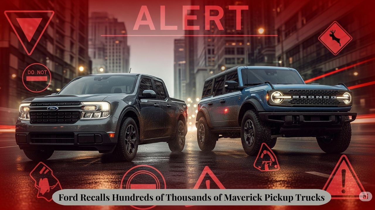 ford recalls hundreds of thousands of maverick pickup trucks