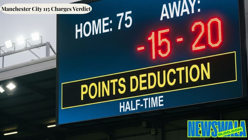 Manchester City 115 Charges Verdict
