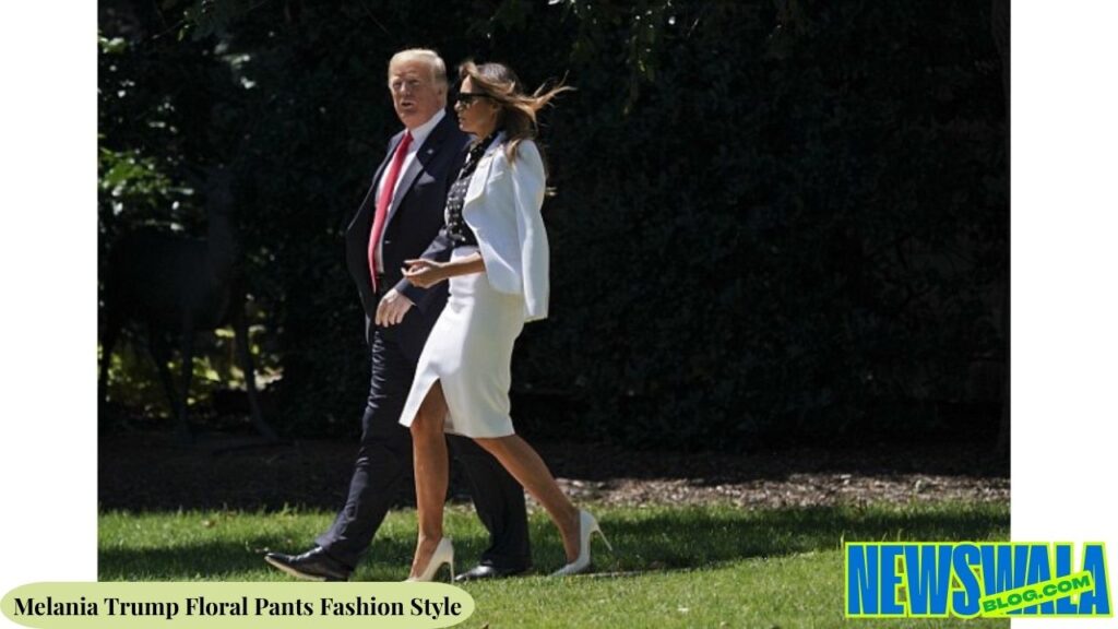 Melania Trump Floral Pants Fashion Style