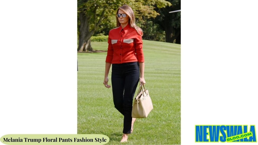 Melania Trump Floral Pants Fashion Style
