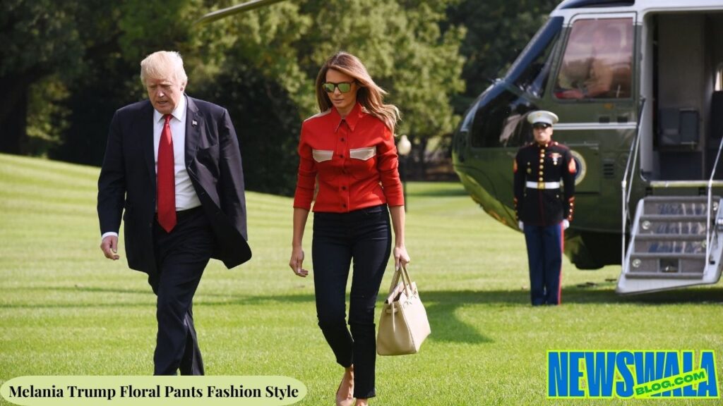 Melania Trump Floral Pants Fashion Style