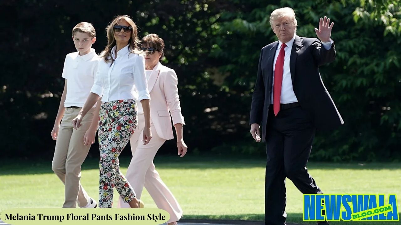 Melania Trump Floral Pants Fashion Style